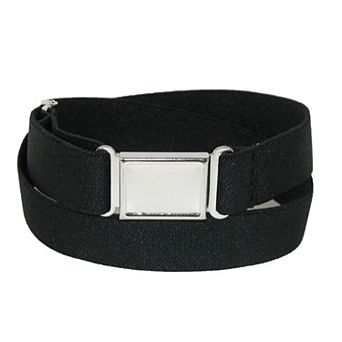 CTM Elastic Belt with Magnetic No Show Flat Buckle