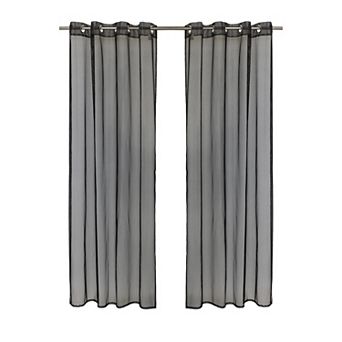 No Se'em Sheer Grommet Outdoor Curtain Panel for Outdoor