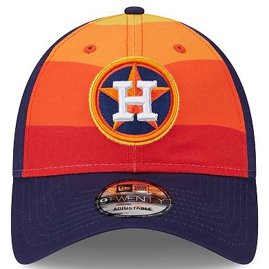 Men's New Era Orange Houston Astros 2024 Batting Practice 9TWENTY Adjustable Hat