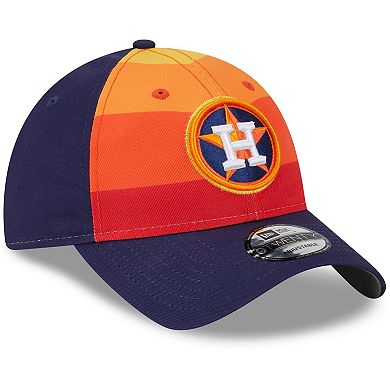 Men's New Era Orange Houston Astros 2024 Batting Practice 9TWENTY Adjustable Hat