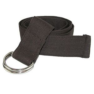 CTM® 1.25 Inch Cotton Web Belt With D-Ring Buckle - Fully Adjustable Up To 48 Inches - Multiple Colors