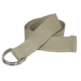 CTM Canvas Web Belt with D Ring Buckle