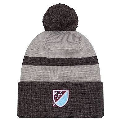 Men's New Era Black Colorado Rapids 2025 Kickoff Cuffed Knit Hat with Pom