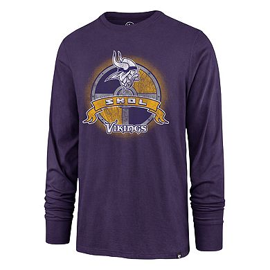 Men's '47 Purple Minnesota Vikings Regional Super Rival Long Sleeve T-Shirt