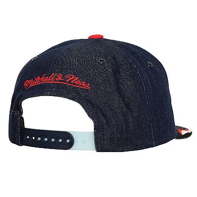 Men's Mitchell & Ness Denim Chicago Bulls Day 6 Snapback Hat