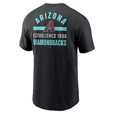 Men's Nike Black Arizona Diamondbacks 2-Hit T-Shirt
