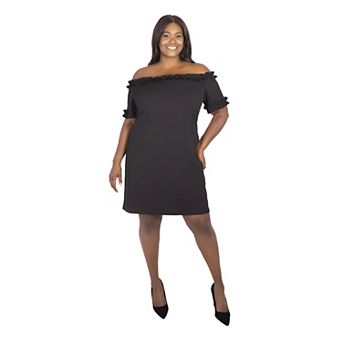 Marée Pour Toi Off The Shoulder Ruffle Dress