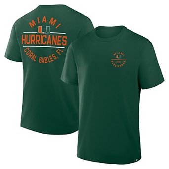 Men's Fanatics Green Miami Hurricanes Fastbreak T-Shirt