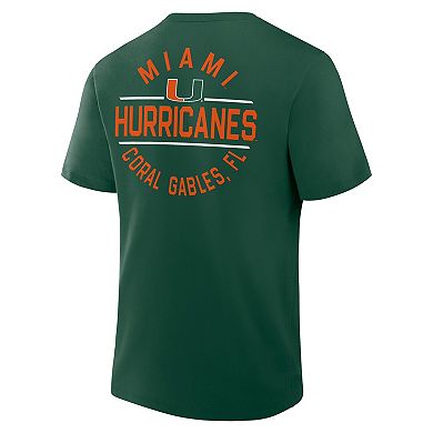Men's Fanatics Green Miami Hurricanes Fastbreak T-Shirt