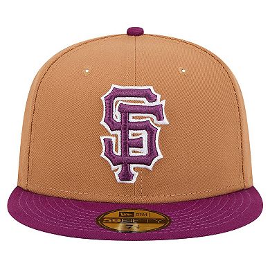 Men's New Era Brown/Purple San Francisco Giants Two-Tone Color Pack 59FIFTY Fitted Hat