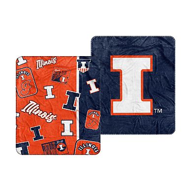 Illinois Fighting Illini 50” x 60” Dream Weave Throw Blanket