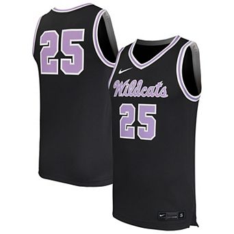 Men's Nike #25 Black Kansas State Wildcats Replica Basketball Jersey