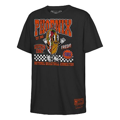 Youth Mitchell & Ness Black Phoenix Suns Concession Food Character T-Shirt