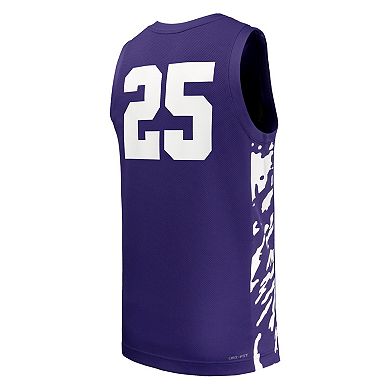 Men's Nike #25 Purple Kansas State Wildcats Replica Basketball Jersey