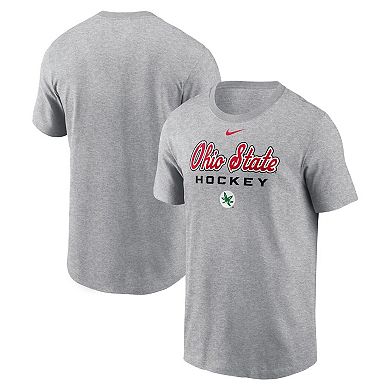 Men's Nike Gray Ohio State Buckeyes Hockey T-Shirt