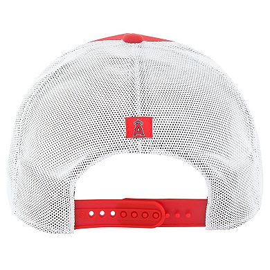 Men's '47 Red Los Angeles Angels Downburst Trucker Adjustable Hat