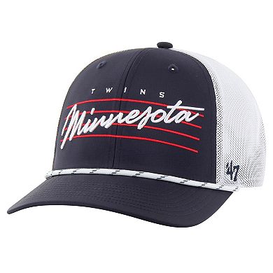 Men's '47 Navy Minnesota Twins Downburst Trucker Adjustable Hat
