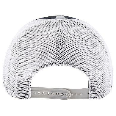 Men's '47 Black Chicago White Sox Gridiron Super Stripe Relaxed Trucker Hitch Adjustable Hat