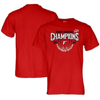 Unisex Blue 84 Red Fairfield Stags 2024 MAAC Women's Basketball Conference Tournament Champions T-Shirt