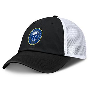 Men's Fanatics Black/White Buffalo Sabres Averie Trucker Adjustable Hat