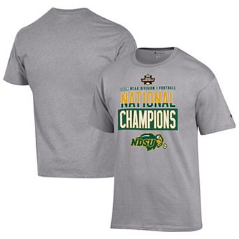 Men's Champion Gray NDSU Bison 2024 NCAA FCS Football National Champions Locker Room T-Shirt