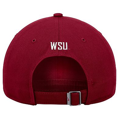 Men's Nike Crimson Washington State Cougars Club Adjustable Hat