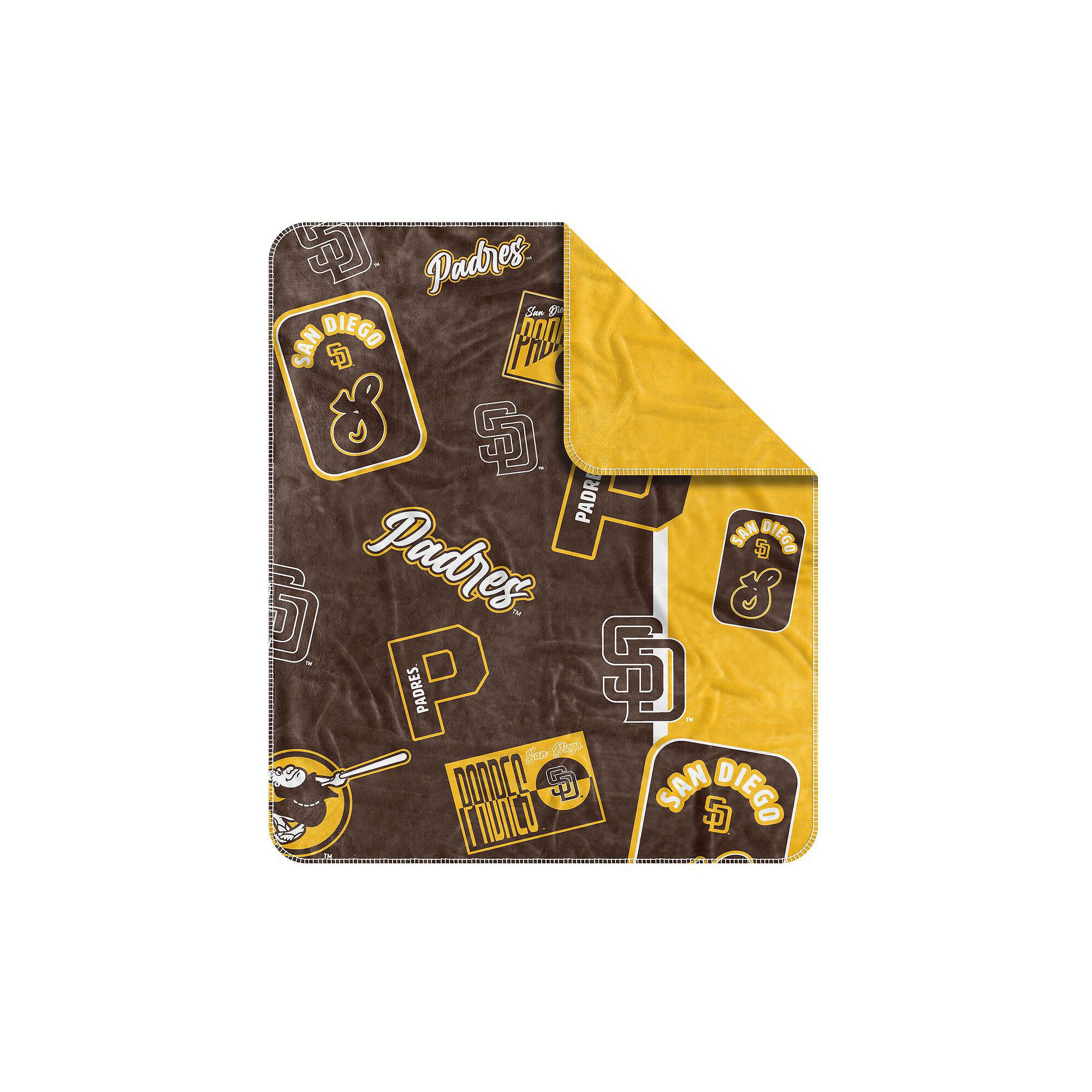 San Diego Padres 50 x 60 Dream Weave Throw Blanket, Brown