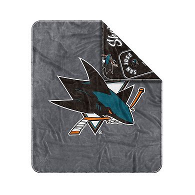 "San Jose Sharks 50"" x 60"" Dream Weave Throw Blanket"
