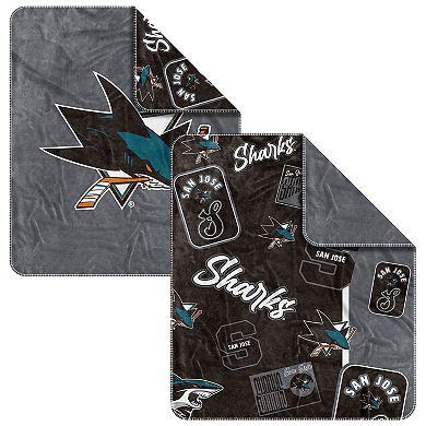 "San Jose Sharks 50"" x 60"" Dream Weave Throw Blanket"