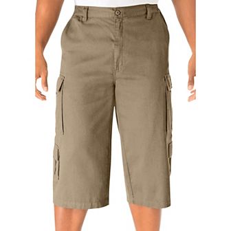 KingSize Men's Big & Tall 17 Side Elastic Cargo Shorts