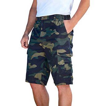 KingSize Men's Big & Tall 10 Side Elastic Canyon Cargo Shorts