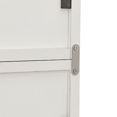 70.9 in.Tall Wood 4-Shelf Standard Bookcase with Shelves (Set of 2)