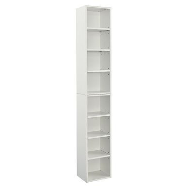 70.9 in.Tall Wood 4-Shelf Standard Bookcase with Shelves (Set of 2)