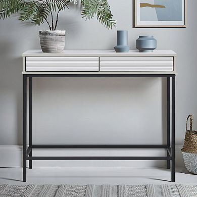 Casimo 35.43 in. Rectangular Engineer Wood Console Table