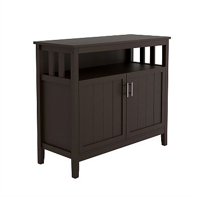 Wood 39.96 in. Sideboard with 2-Door and 1-Shelf