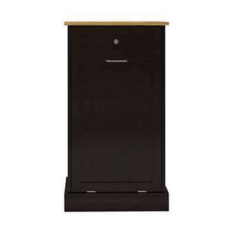 19.68 in W x 13.77 in D x 35.62 in H Ready to Assemble Trash Can Kitchen Cabinet