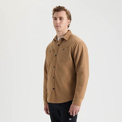 Men's Matix Sherpa Lined Corduroy Flannel Shacket