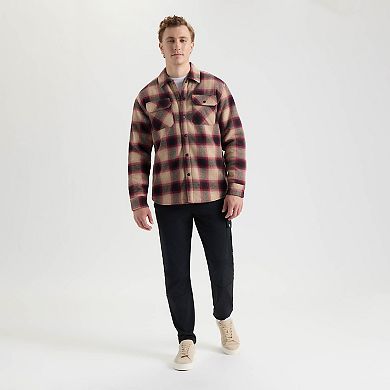 Men's Matix Sherpa Lined Buffalo Check Flannel Shacket