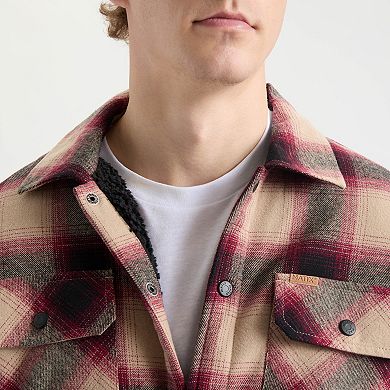 Men's Matix Sherpa Lined Buffalo Check Flannel Shacket