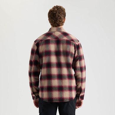 Men's Matix Sherpa Lined Buffalo Check Flannel Shacket