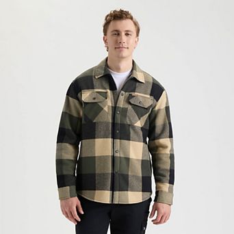 Men's Matix Sherpa Lined Buffalo Check Flannel Shacket