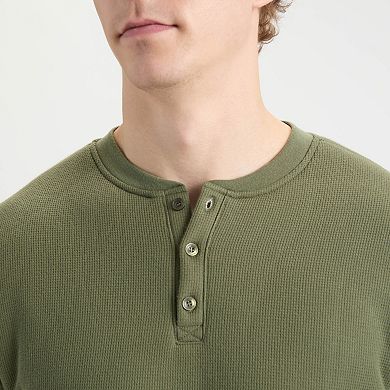 Men's Matix Sherpa-Lined Long Sleeve Henley Shirt