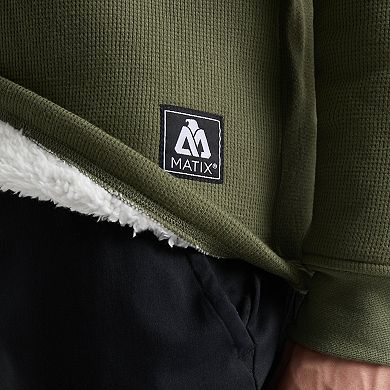 Men's Matix Sherpa-Lined Long Sleeve Henley Shirt