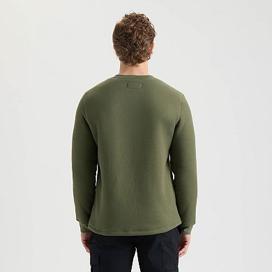 Men's Matix Sherpa-Lined Long Sleeve Henley Shirt