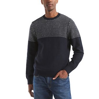 Men's Nautica Textured Crewneck Sweater