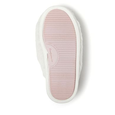 Dearfoams Shay Holiday Women's Bunny Scuff Slippers