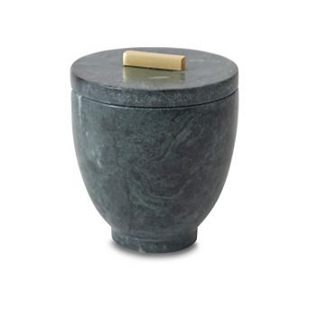 Marble Cotton Jar - Stylish Bathroom Accessories
