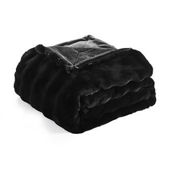Home Soft Things Bubble Textured Faux Fur Throw Blanket