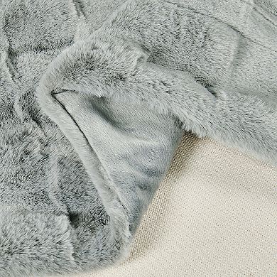 Home Soft Things Brick Textured Faux Fur Throw Blanket