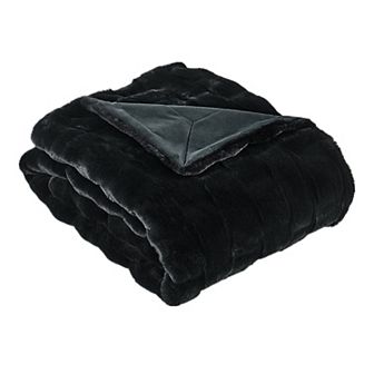 Home Soft Things Brick Textured Faux Fur Throw Blanket